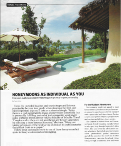 Honeymoon travel article